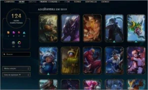 Conta League Of Legends 124 Skins, 120 Campeoes,Gold IV Flex
