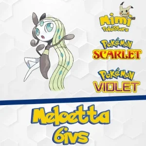 Meloetta 6IVs legítima de evento - Pokémon Scarlet e Violet