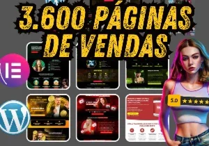 3.600 Páginas de Vendas Editáveis no Elementor
