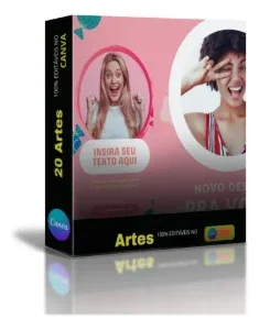 Pack 20 Artes Canvas Capas Reels Igtv
