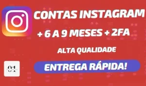 CONTAS INSTAGRAM + 6 A 9 MESES [ALTA QUALIDADE] + 2FA