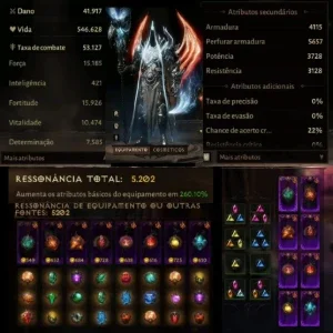 Conta de diablo 5200 de resso