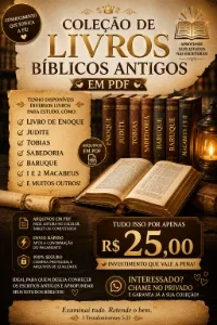Coleção livros Bíblia antiga