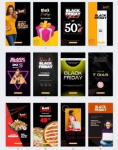 Pack Templates  Canva Stories Black Friday