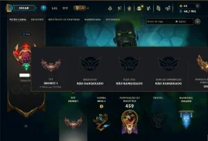 Unranked com TODOS os Champs e 119 Skins ( MID / JG / ADC )