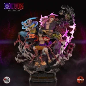 Supernovas Luffy Kid Law One Piece 3D Stl Diorama