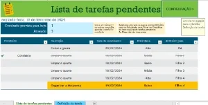 Lista De Tarefas Home Familiar - Editavel