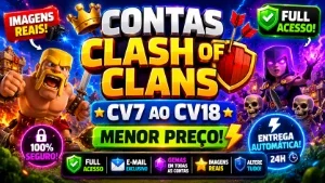 Em Oferta!! - Clash Of Clans Contas Com Os Maiores Lvl De Cc