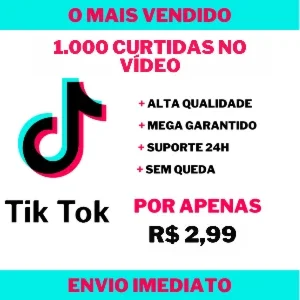 1.000 Curtidas do TikTok