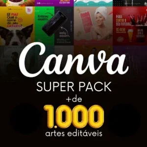 Pack De 1000 Artes Editáveis-Canva