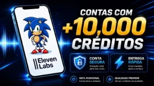 Elevenlabs - Conta Com 10.000 Créditos