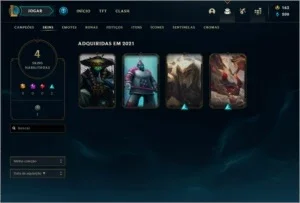 conta lol platinaIV 39 campeoes lvl 53