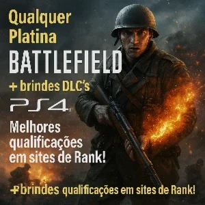 BattleField - Platinas (PS4) + DLC'S de brinde!