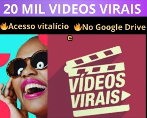 20 Mil Vídeos Virais ⭐⭐⭐⭐+ Bônus Premium
