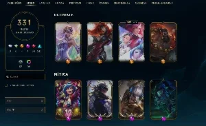Conta Lol 331 skins (4 ultimate)