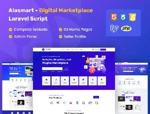 Alasmart Site Saas Script Marketplace de Download Digitais