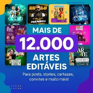 Pack com +12.000 Templates Editáveis no Canva