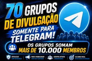 🌍70 Grupos De Divulgação Livres👥 🎖 Mais De 10K De Membros