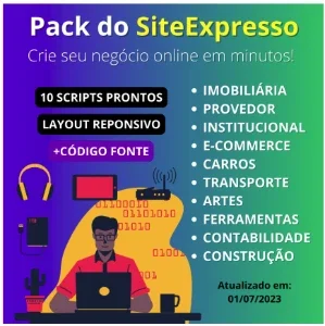 👨‍💻✅Pack 10 Sites Expressos + Scripts Prontos + Painel Adm