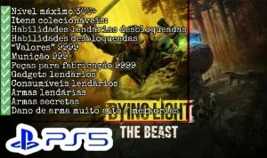 Dying Light The Beast (PS5) - Nivel, Itens, Armas e MTO MAIS