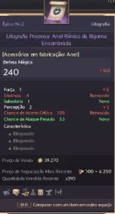 Litografia Preciosa: Anel Rúnico da Bigorna Ensobrada
