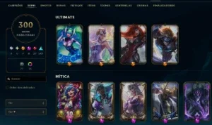 Conta Lol Lvl 428 - 300 Skins E Platina Ii, Passe Ativo, 8 M