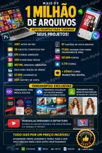 1 MILHÃO DE ARQUIVOS - artes profissionais editáveis.