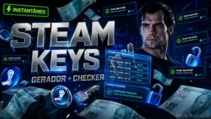 🔑 Gerador De Keys Steam + Checker Automático