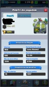 Conta nível 10 Clash Royale / Arena 10