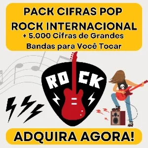 Pack Cifras Pop Rock Internacional -Mais de 5.000 Mil Cifras