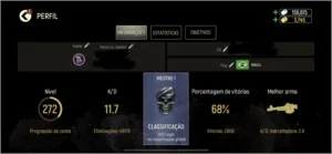 conta tacticool Lvl 272, passe de clan ativo e club ativo