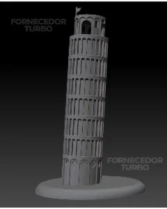 Torre De Pisa 3D - Arquivo .Stl Para Impressão 3D