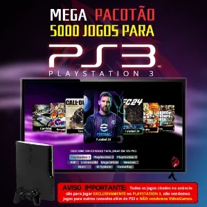 Pacote De Jogos Para Ps3