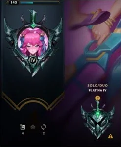 Conta league of legends level 143