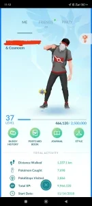 Conta Pokémon Go - Level 37