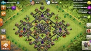 CLASH OF CLANS / CV 9  / 95% FULL / PODE ALTERAR NOME