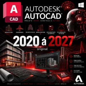 Autocad para Windows - Original 3 Anos