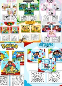 Mega Pack Exclusivo Com 25 Livros Para Colorir