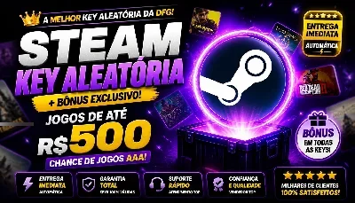 5 Steam Random Keys + BÔNUS | Até R$500 | Entrega Imediata