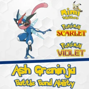 Ash Greninja com Battle Bond 6IVs - Pokémon Scarlet e Violet