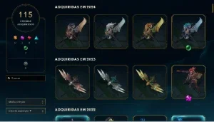Conta League of Legends Lv 553 2013