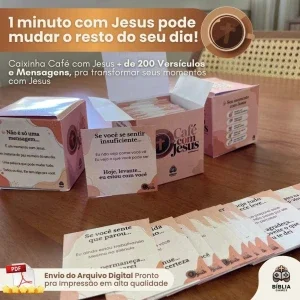 Digital Caixinha Café com Jesus +de 200 Versículos/mensagens