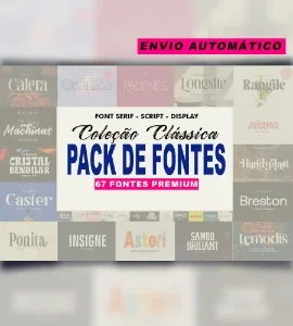 Pack de Fontes Premium: Coleção Clássica