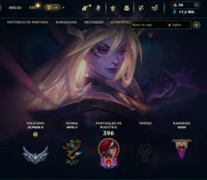 conta de lol épica 2017