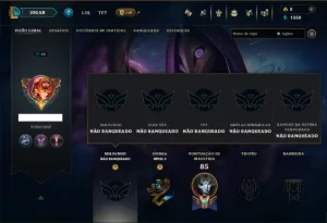 Unranked com 45 Champs e 8 Skins