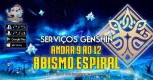 SERVIÇOS GENSHIN - Abismo Andar 9 ao 12