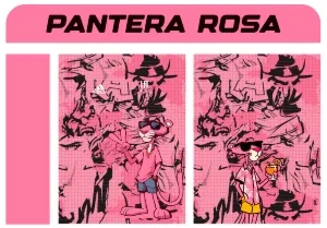 Estampa Interclasse Pantera cor de rosa - CDR E PDF