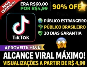 Tiktok Visualizações garantidas - Entrega automática