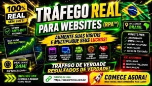 Tráfego 100% Real Para Websites (Organicos 100% Br)