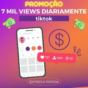 7 mil views diariamente (1 mês)